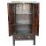 Black Cabinet with Paintings - Door Open View