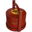 Round Two Layer Lunch Box with Handle