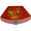 Red Fan Shape Painted Box