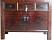 Original Mongolian Three Drawer Painted Sideboard 
