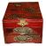 Red Two Drawers Mirror Box - Butterfly