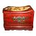 Red Curve Top Flower and Bird Mirror Box - Side View