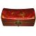 Red Small Pillow Shape Jewellery Box -Front View