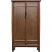 Chinese Country Style Taper Wood Cabinet 