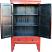 Red Chinese Wedding Cabinet Great Hardware Open