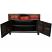 Mongolian Painted Red Sideboard Open
