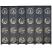 French Gold Leaf Room Divider Screen - Coloured Sun Flowers Reverse Side