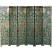 French Gold Leaf Room Divider Screen - Coloured Sun Flowers