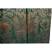French Gold Leaf Room Divider Screen - Coloured Sun Flowers Detail