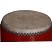Chinese Antique Red Wood and Leather Drum Top
