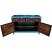 Original Mongolian Blue Painted Sideboard Open
