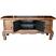 Original Natural Elm Console Table w/Carvings open door