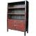 Original Red Large Chinese Book Case Side View