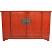 Antique Chinese Red Lacquer Sideboard Front