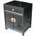 Black Lacquer Bedside Table 