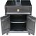Black Lacquer Bedside Table open