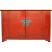 Red Butterfly Painted Sideboard 