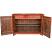 Red Butterfly Painted Sideboard Open View