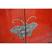 Red Butterfly Painted Sideboard Front