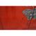 Red Butterfly Painted Sideboard Hardware