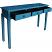Blue Three Drawer Console Table Open View