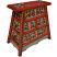 Tibetan Chinese Red Barber Stool Side