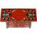 Tibetan Chinese Red Barber Stool Top view