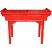 Chinese Red Everted End Console Table
