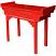 Chinese Red Everted End Console Table Side