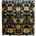 Chinese Black Gold Phoenix Room Divider Screen 