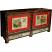 Red Painted Mongolian Sideboard Side View