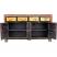 Flora Painted Mongolian Sideboard open view