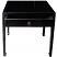 Black Chinese Side Table Top
