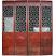 Antique Red Set of 4 Doors w/Lattice Panels & Carvings