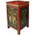 Tibetan Painted Bedside Table - Elephant Angle 