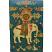 Tibetan Painted Bedside Table - Elephant Detail