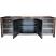Large Chinese Black Lacquered Sideboard/Buffet Open