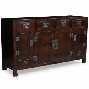 Antique Chinese Sideboard Buffet w/Original Hardwares