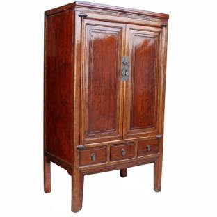 Antique Brown Chinese Wedding Cabinet