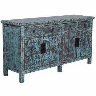 Light Blue Distressed Chinese Sideboard/Buffet