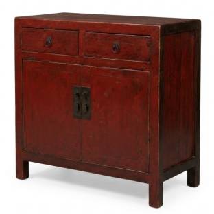 Chinese Antique Red Cabinet