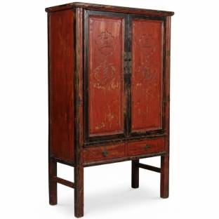 Red Chinese Wedding Cabinet Original