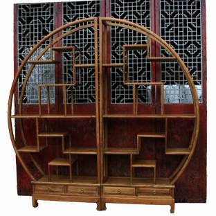 Chinese Moon Gate Display Cabinet
