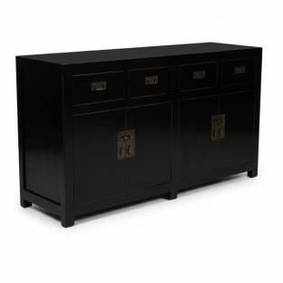 Black Lacquered Sideboard Buffet 165cm