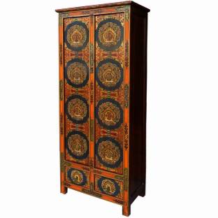 Tibetan Cabinet w/Traditional Symbol Painting