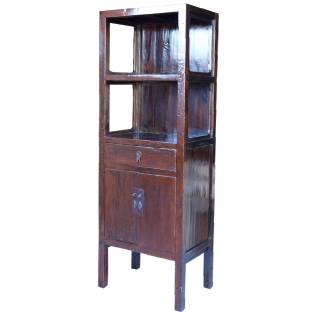 Red Slim Display Cabinet 