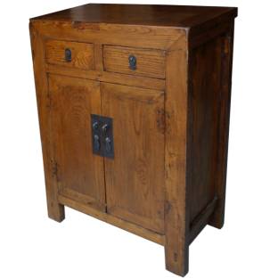 Chinese Antique Elm Side Cabinet