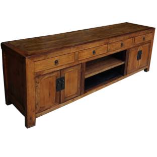 Natural Wood Kang Cabinet/Low Sideboard/TV Unit 180cm