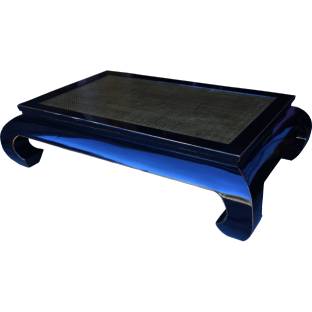 Chinese Black Lacquered Opium Coffee Table  