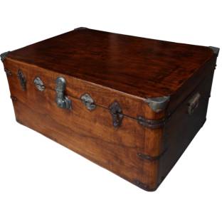 Chinese Vintage Camphor Wood Chest 